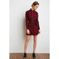 OEM 2016 Casual Vente Chaude Bon Prix Plaid Lady Dress